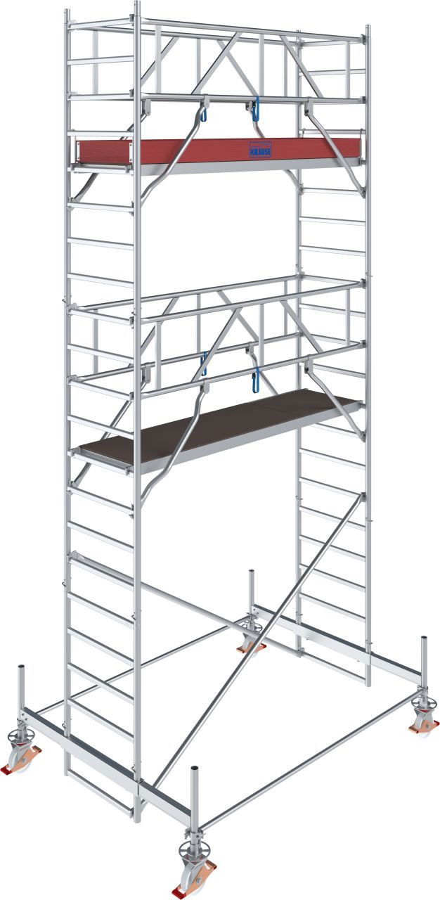 Krause STABILO Professional gurulóállvány, 100 -as sorozat, mezőméret: 2.5 m x 0.75 m, munkamagasság: 6.5 m termék fő termékképe