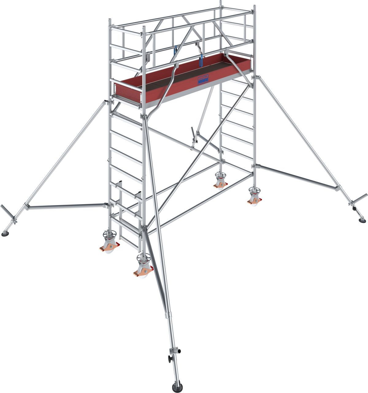 Krause STABILO Professional gurulóállvány, 1000 -es sorozat, mezőméret: 2.5 m x 0.75 m, munkamagasság: 4.3 m termék fő termékképe