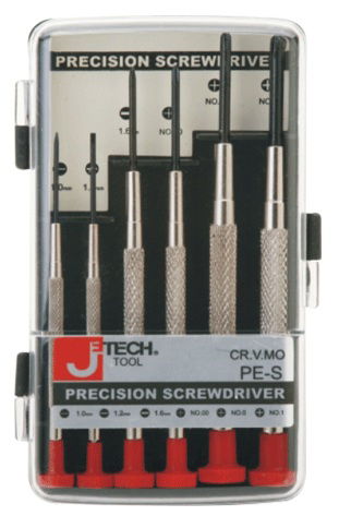 JeTech PE-S műszerész csavarhúzó készlet, 6 db-os termék fő termékképe