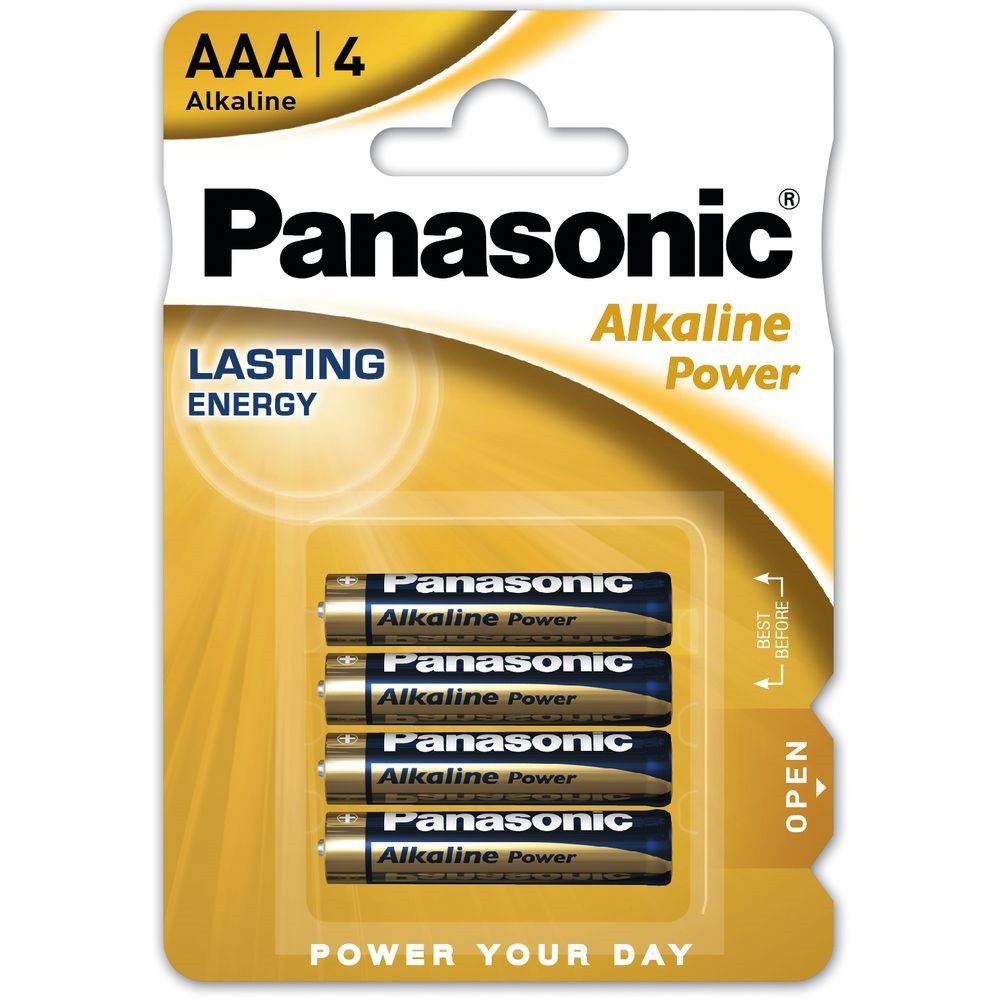 Panasonic LR03APB-4BP ALKALINE POWER alkáli tartós elem, AAA (micro), 4 db/bliszter termék fő termékképe