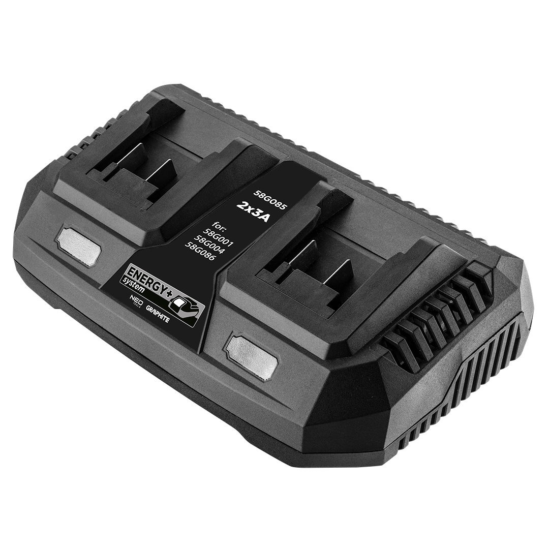 Graphite 58G085 Energy+ dupla akkumulátor töltő termék fő termékképe