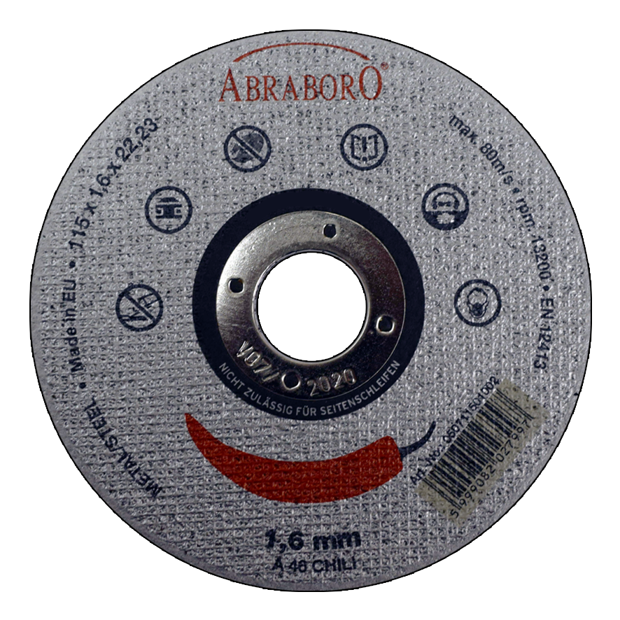 Abraboro 150 x 2.0 x 22 mm CHILI fémvágó korong, 10 db/csomag termék fő termékképe