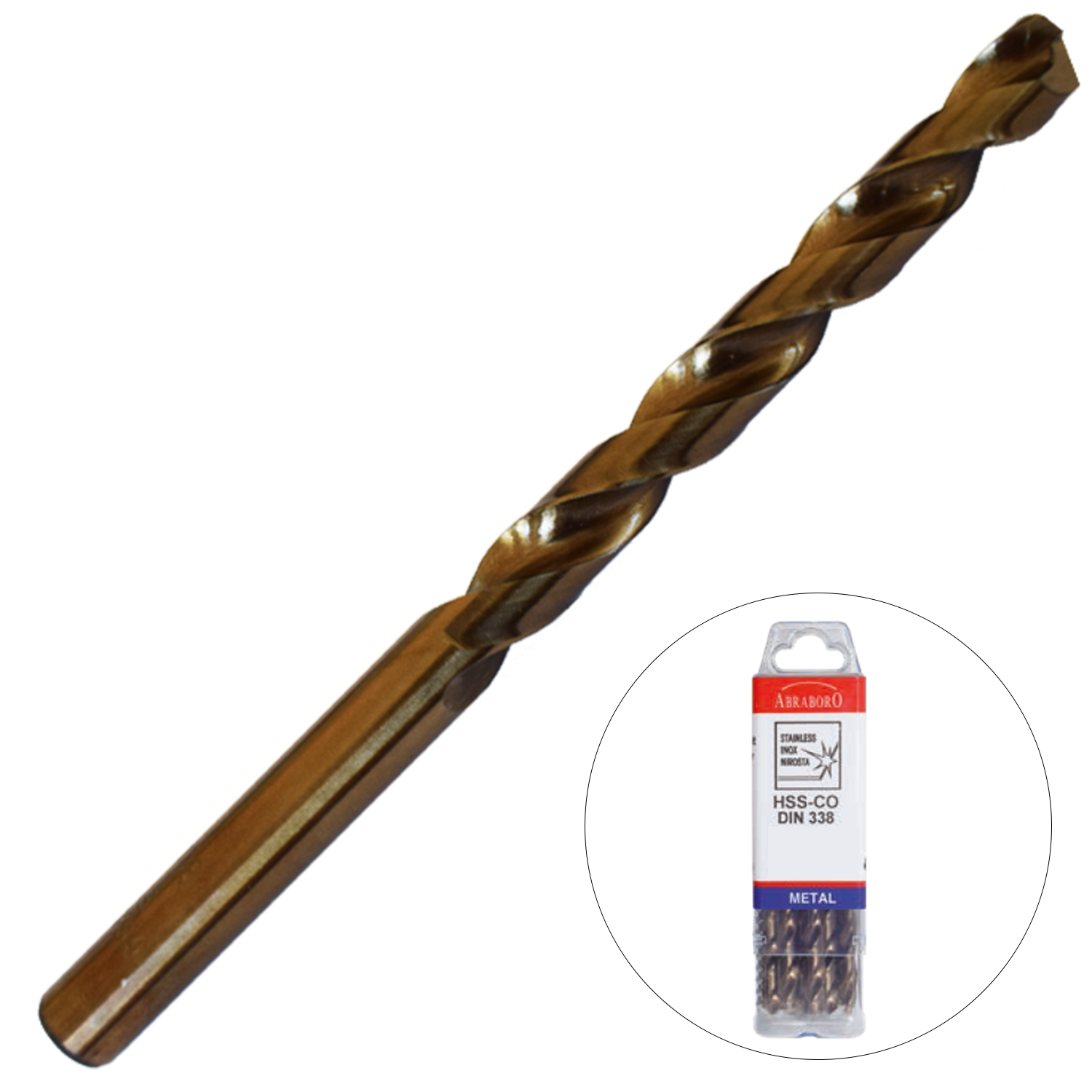 Abraboro 3.7 x 70 / 39 mm HSS-Co fémcsigafúró X-Pack, 10 db/csomag termék fő termékképe