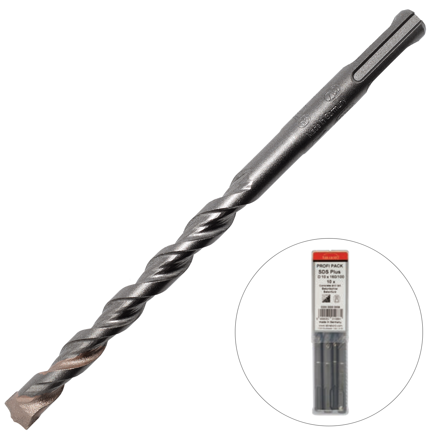 Abraboro 6 x 110 / 50 mm SDS-plus TWIXX betonfúró Profi Pack, 10 db/csomag termék fő termékképe