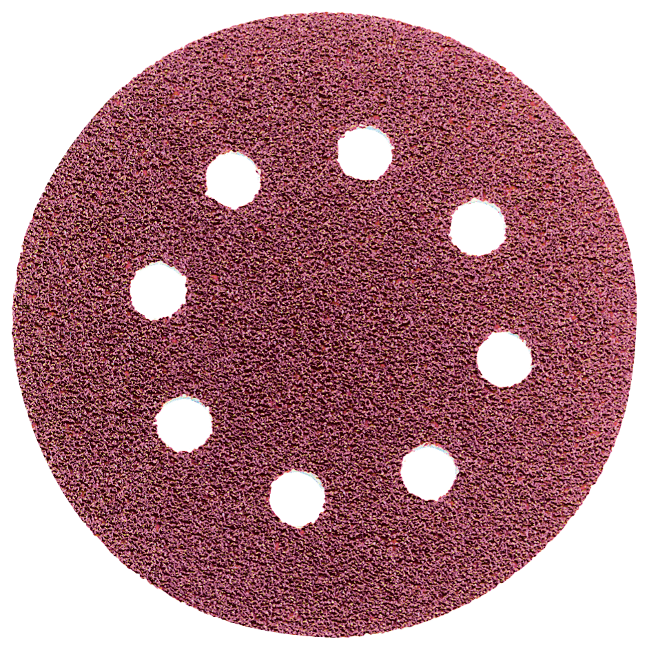 Abraboro 125 mm kör alakú csiszolópapír 8 lyukkal, 40-es szemcseméret, 5 db/csomag termék fő termékképe