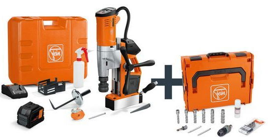 Fein AKBU 35 PMQW AS Construction-Site akkus szénkefe nélküli mágnesállványos fúrógép (1 x 12.0 Ah Li-ion akkuval) termék fő termékképe