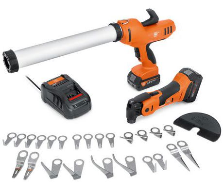 Fein AKP 18-600 AS TOP akkus autóüvegező készlet (2 x 4.0 Ah Li-ion akkuval) termék fő termékképe