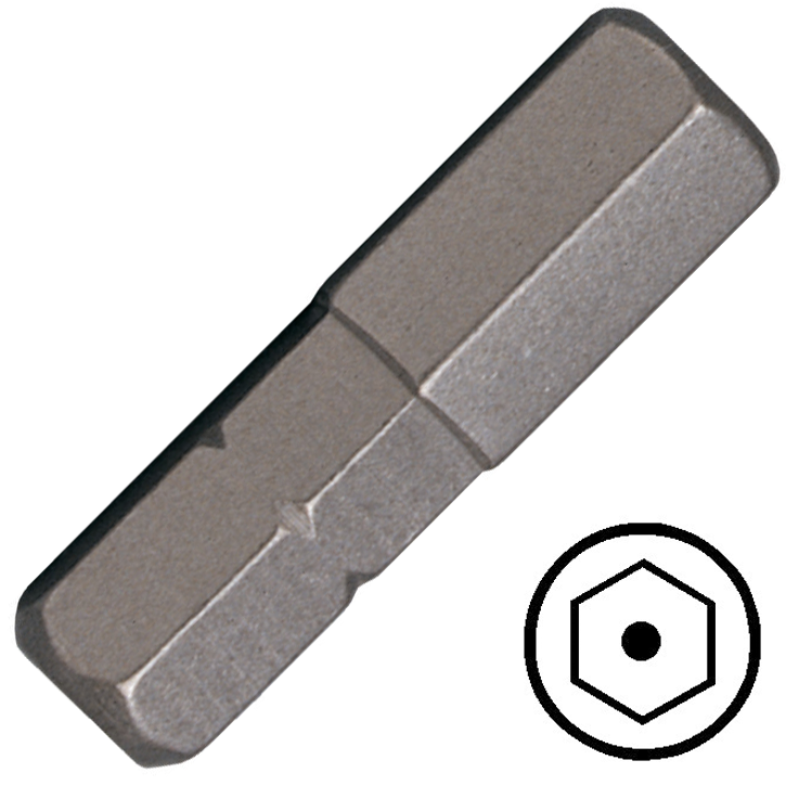 KENNEDY 8.0 mm furatos hatszög csavarbehajtó bit 1/4" hatszög illesztéssel, 25 mm termék fő termékképe