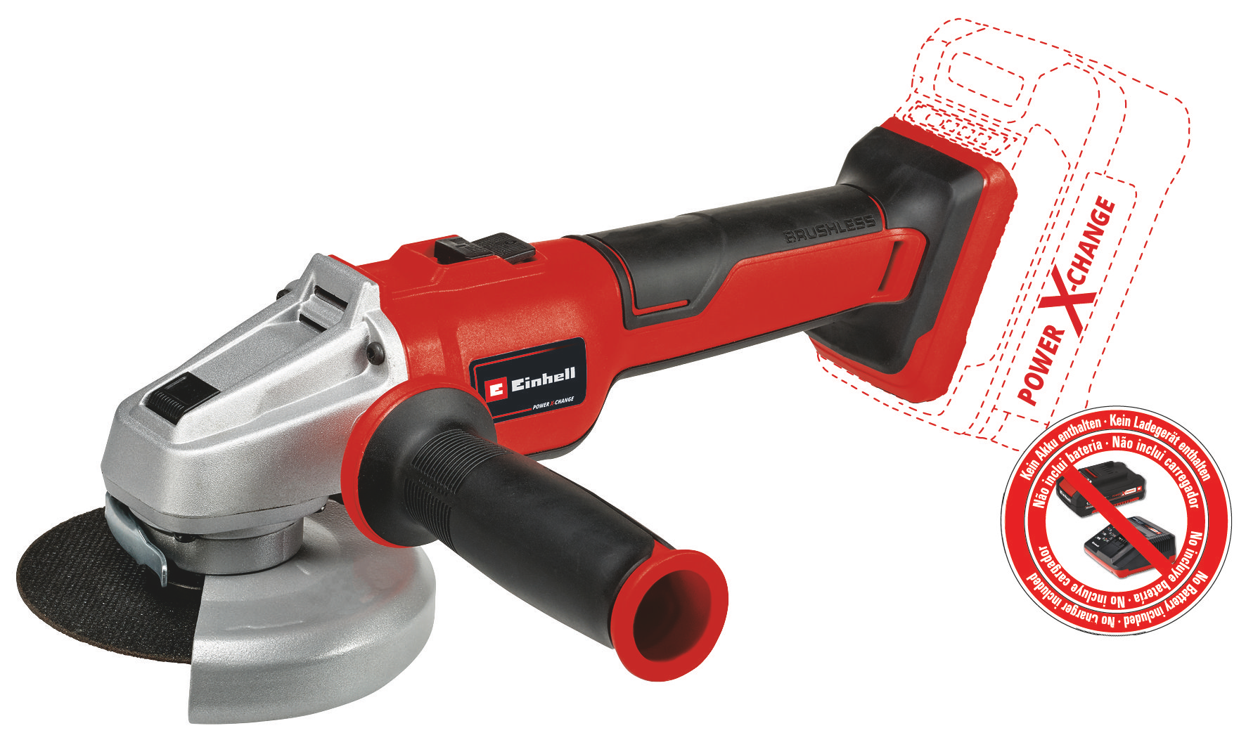 EINHELL AXXIO 18/125 Q akkus sarokcsiszoló (akku és töltő nélkül) termék fő termékképe