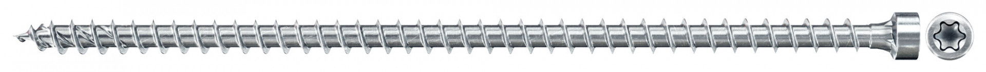 Fischer FPF II CHTF 8.0 x 180 BC 50 hengeres fejű, kékre horganyzott, végigmenetes szerkezetépítő csavar TX behajtással, 50 db/csomag termék fő termékképe