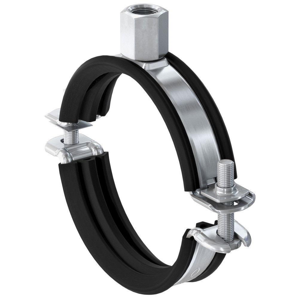 Fischer FRS-L 193 - 201 M8 / M10 kétcsavaros gumibetétes csőbilincs, 15 db/csomag termék fő termékképe