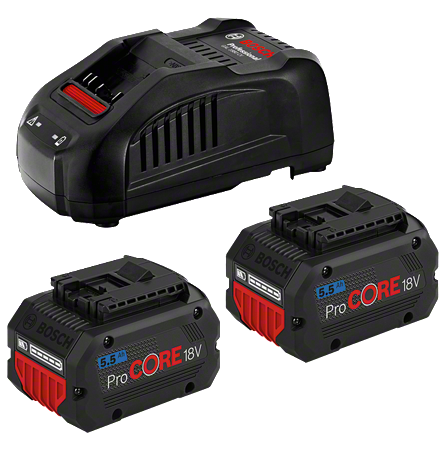 Bosch GAL 1880 CV multivoltos gyorstöltő + 2 db ProCORE Li-ion akkumulátor, 18 V, 5.5 Ah termék fő termékképe